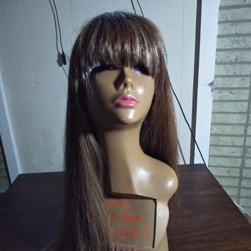 Synthetic/Human Hairair Blend